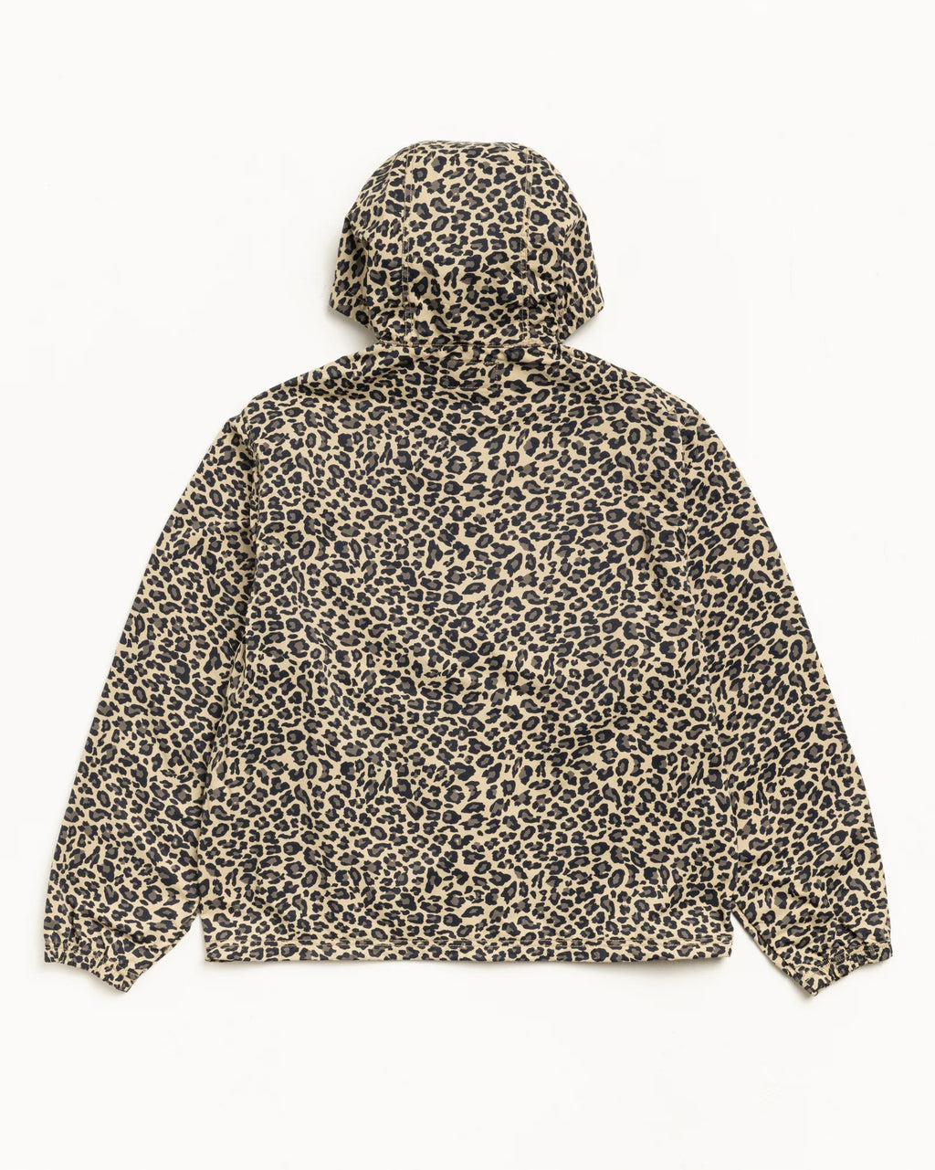 LEOPARD NYLON HOODED JACKET